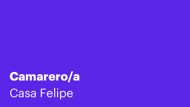 Camarero/a