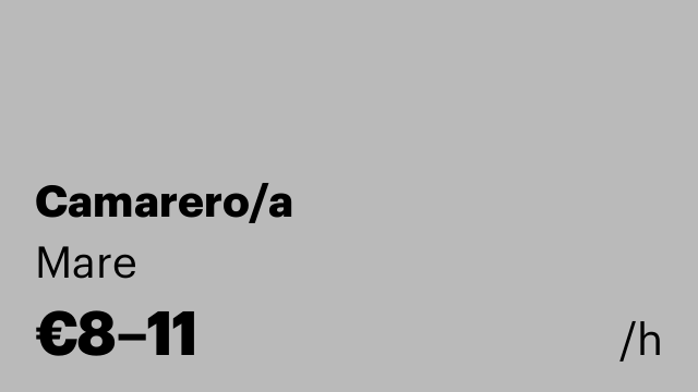 Camarero/a