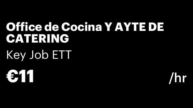 Office de Cocina Y AYTE DE CATERING