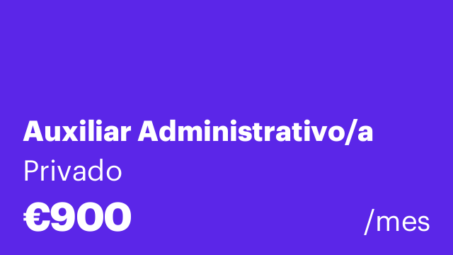 Auxiliar Administrativo/a