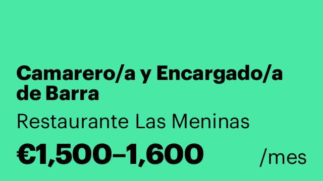 Camarero/a y Encargado/a de Barra