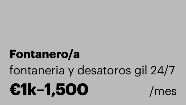 Fontanero/a