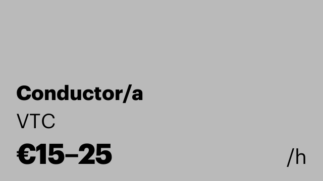 Conductor/a