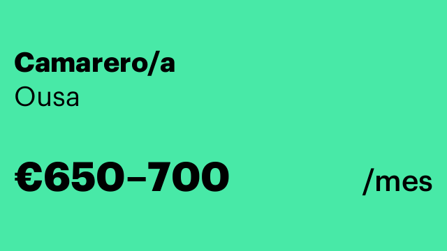 Camarero/a