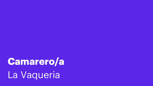 Camarero/a