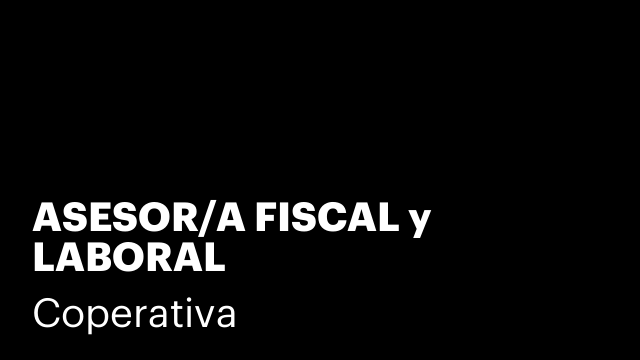 ASESOR/A FISCAL y LABORAL