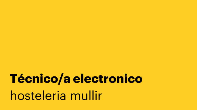Técnico/a electronico