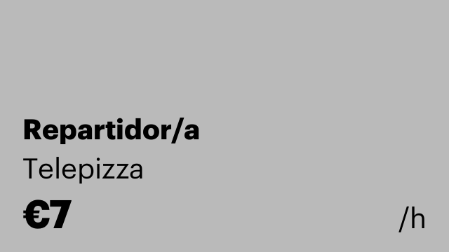 Repartidor/a