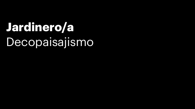 Jardinero/a