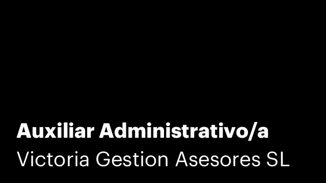 Auxiliar Administrativo/a