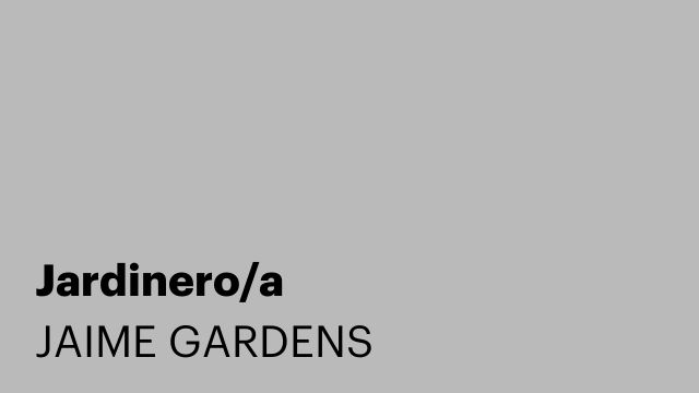 Jardinero/a