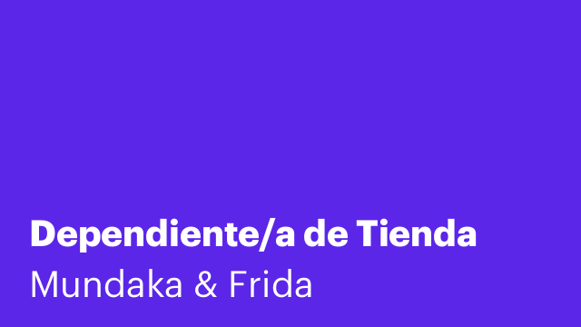 Dependiente/a de Tienda