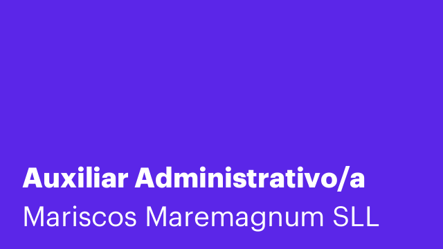 Auxiliar Administrativo/a