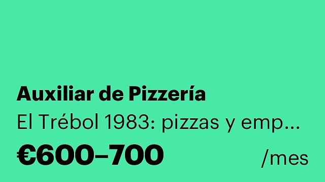 Auxiliar de Pizzería