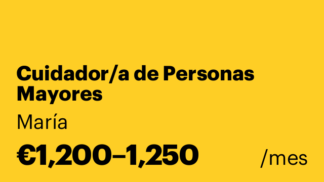 Cuidador/a de Personas Mayores