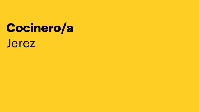 Cocinero/a