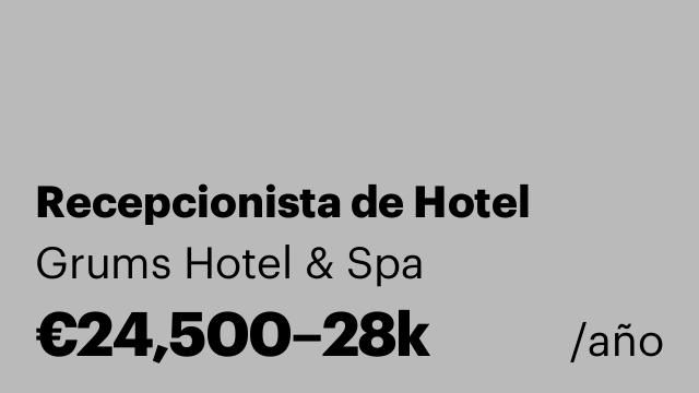 Recepcionista de Hotel
