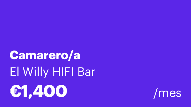 Camarero/a