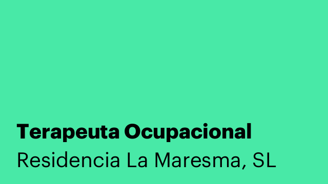 Terapeuta Ocupacional