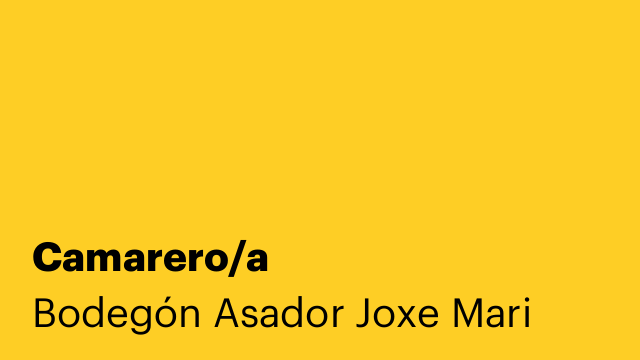 Camarero/a