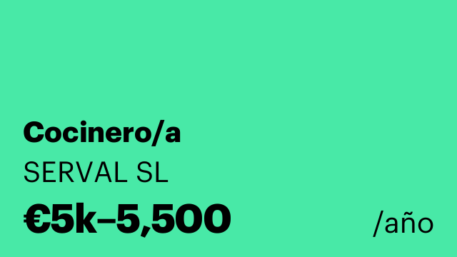 Cocinero/a