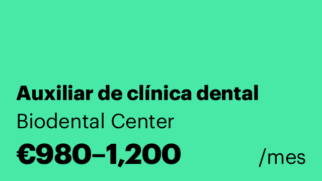 Auxiliar de clínica dental