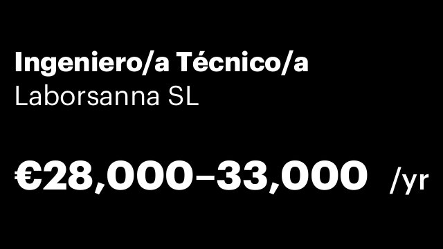 Ingeniero/a Técnico/a