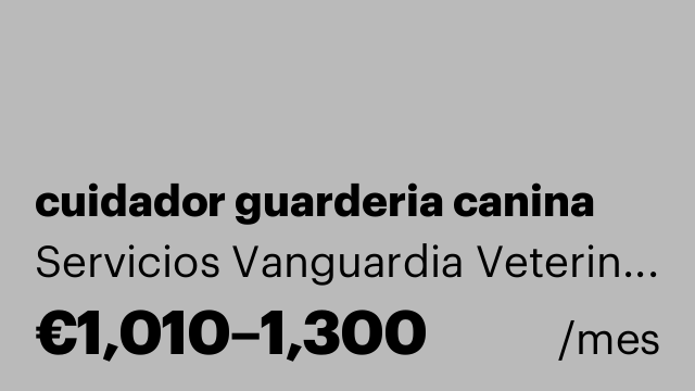 cuidador guarderia canina