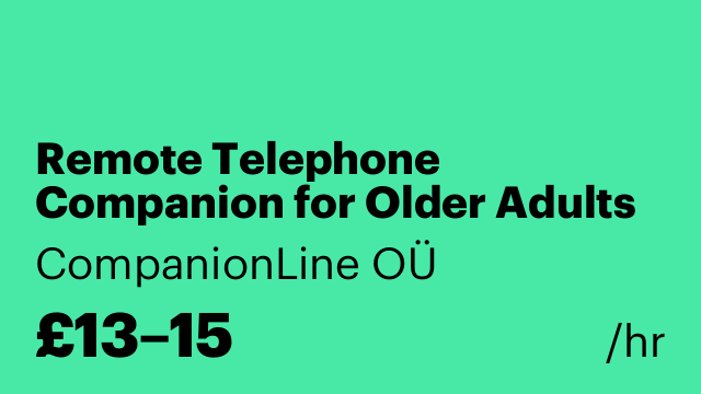Remote Telephone Companion for Older Adults