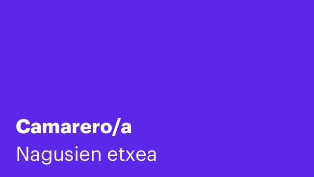 Camarero/a