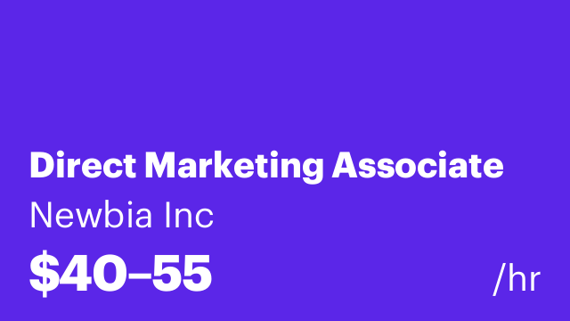 Direct Marketing Associate