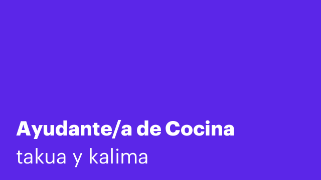 Ayudante/a de Cocina