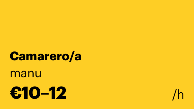 Camarero/a