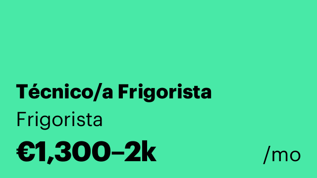 Técnico/a Frigorista