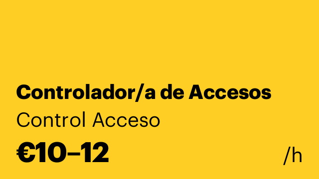Controlador/a de Accesos