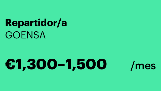 Repartidor/a