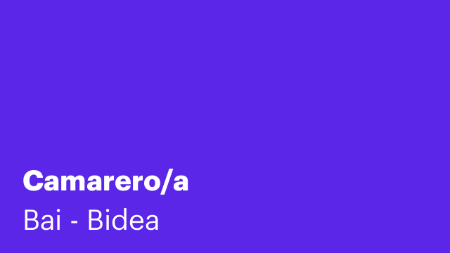 Camarero/a