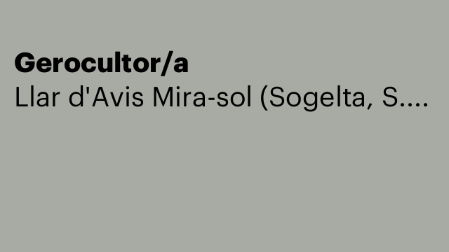 Gerocultor/a