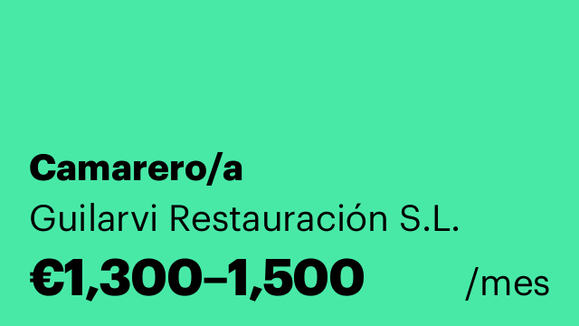 Camarero/a