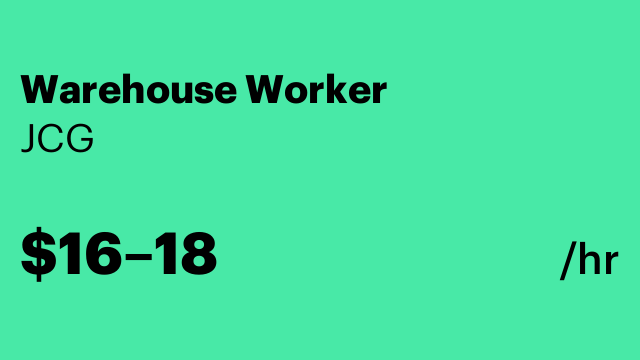 Warehouse Worker