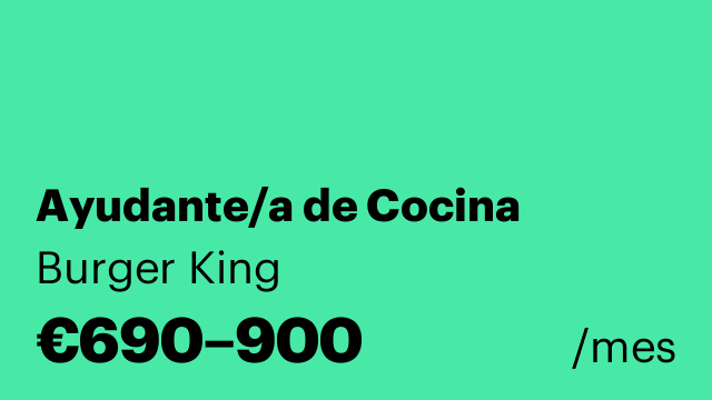 Ayudante/a de Cocina