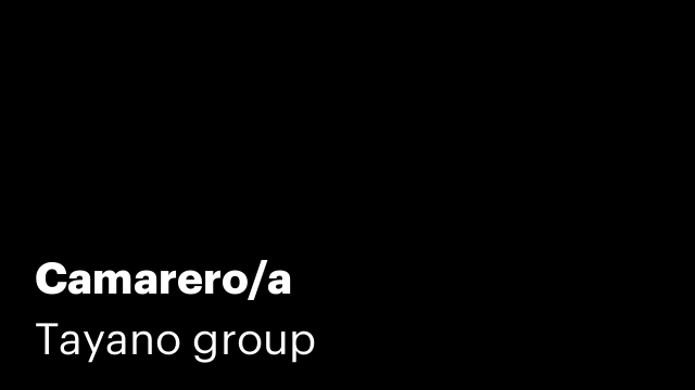 Camarero/a