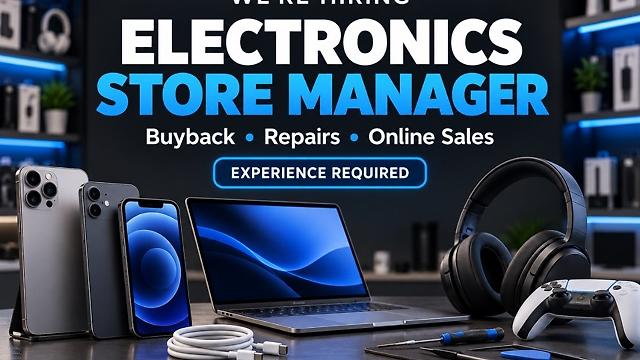 Electronics Store Manager — Buyback, Repairs & Online Sales