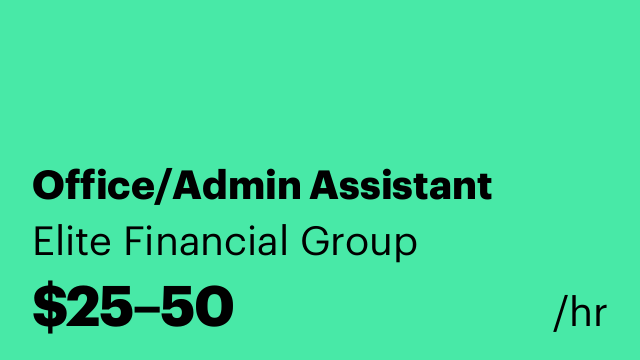 Office/Admin Assistant