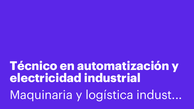 Técnico en automatización y electricidad industrial