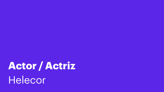 Actor / Actriz