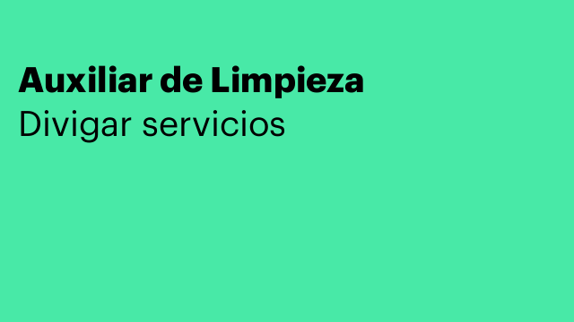 Auxiliar de Limpieza