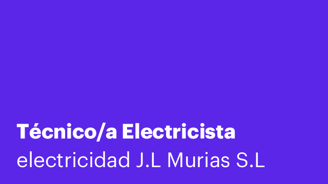 Técnico/a Electricista