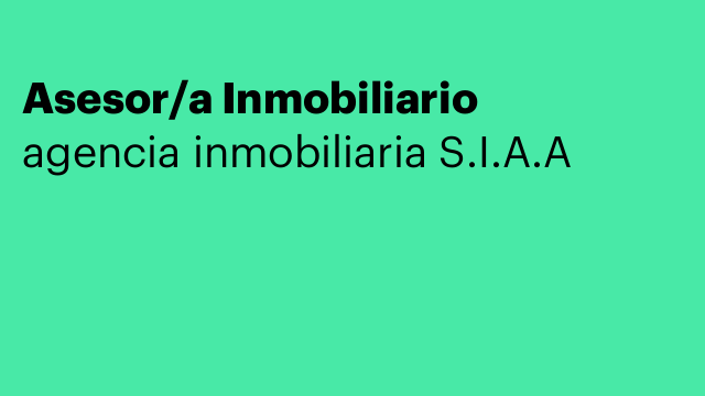 Asesor/a Inmobiliario