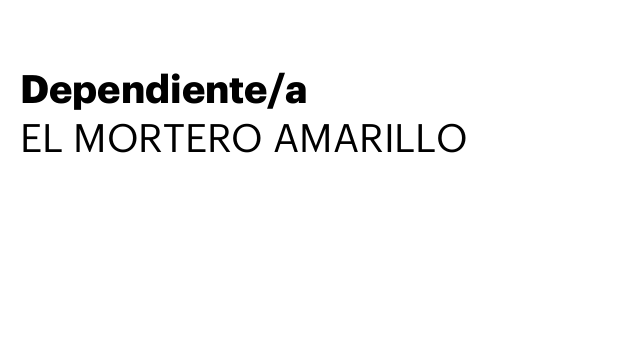 Dependiente/a
